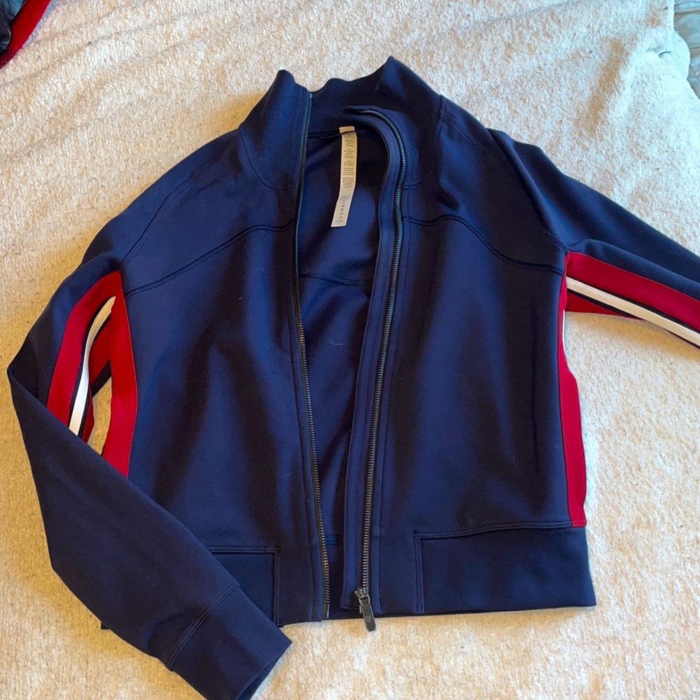 Blue with stripes lululemon jacket